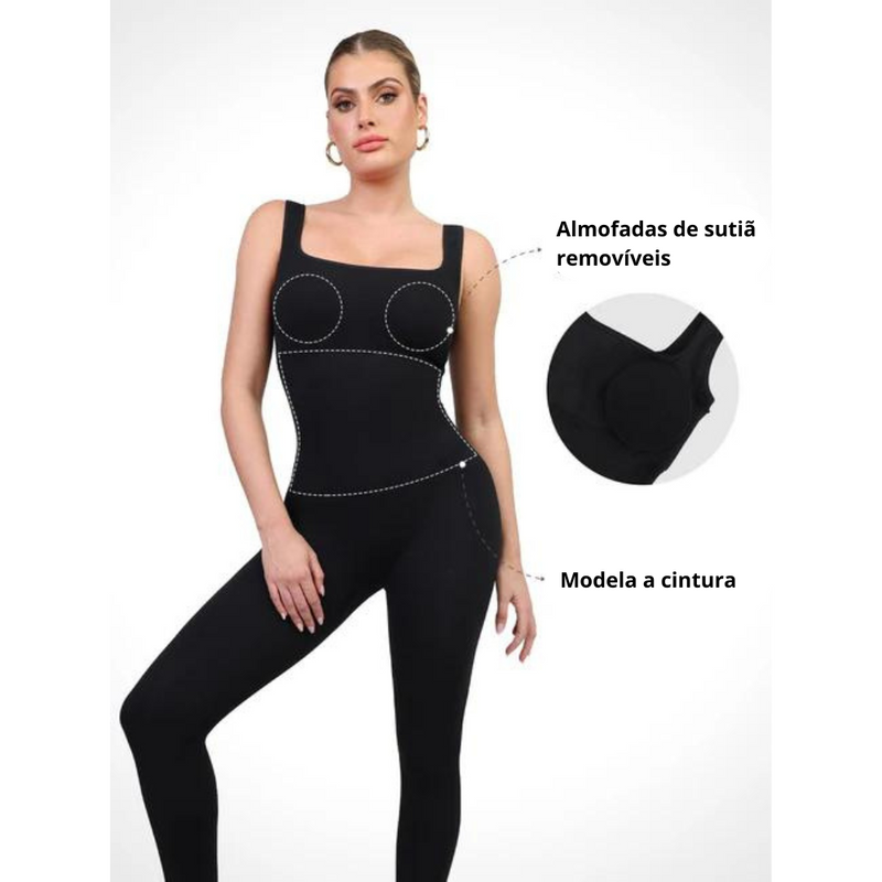 Macacão Esportivo Sem Costura - Selene Lush Fine