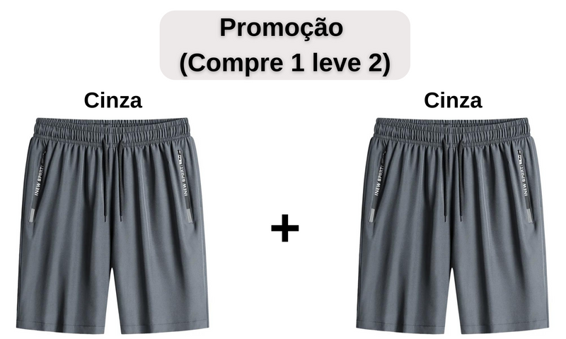 Bermuda Esporte Tecido Seda de Gelo - Refresh Heat (COMPRE 1 LEVE 2)