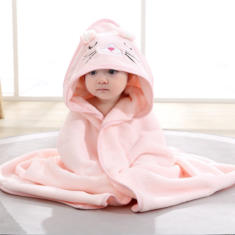 Tolha de Banho Infantil com Capuz - Super hooded Towel