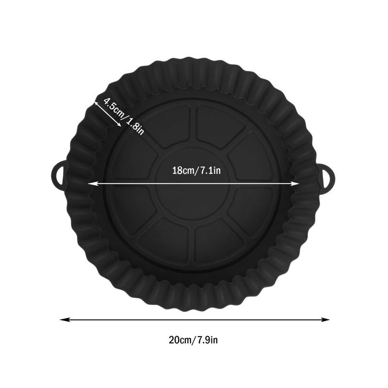 2Pçs Forma Assadeira para Airfryer Silicone