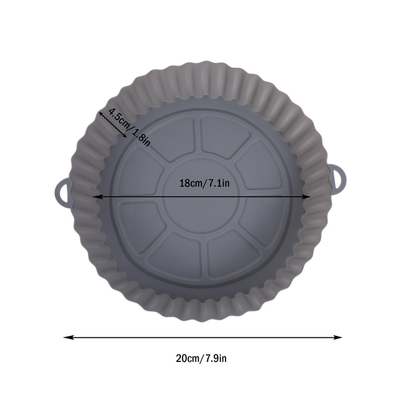 2Pçs Forma Assadeira para Airfryer Silicone