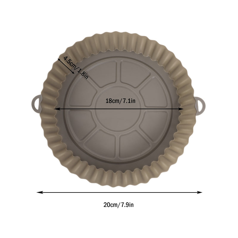 2Pçs Forma Assadeira para Airfryer Silicone