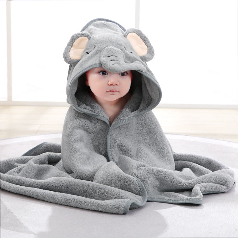 Tolha de Banho Infantil com Capuz - Super hooded Towel